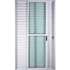 Porta De Alumínio De Correr Balcão 3 Folhas 2,10 X 1,40 Linha