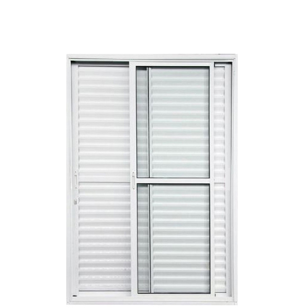 Porta De Alumínio De Correr Balcão 3 Folhas 2,10 X 1,60 Branc