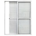 Porta De Alumínio De Correr Balcão 3 Folhas 2,10 X 1,60 Branc