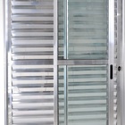 Porta De Alumínio De Correr Balcão 3 Folhas Móveis 2,10 X 1,2