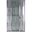 Porta De Alumínio De Correr Balcão 3 Folhas Móveis 2,10 X 1,5