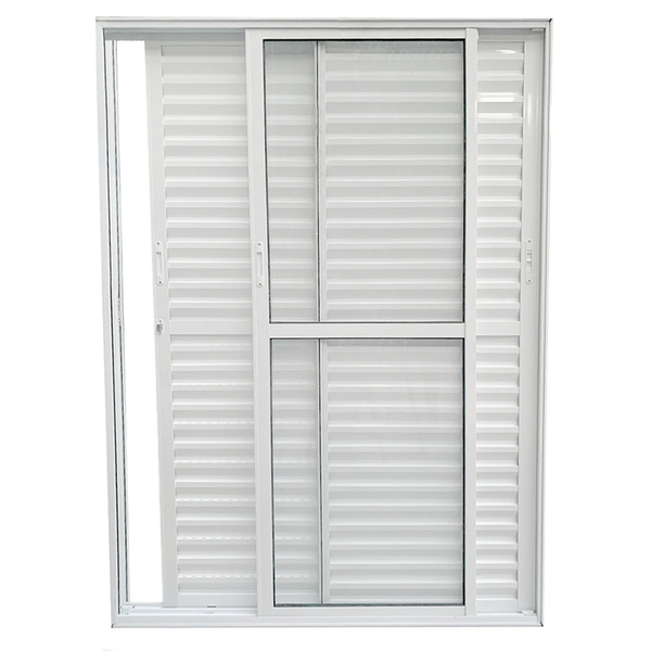 Porta De Alumínio De Correr Balcão 3 Folhas Móveis 2,10 X 1,5