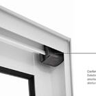 Porta De Alumínio De Correr Balcão 3 Folhas Vidros Temperado