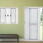 Porta De Alumínio De Correr Balcão 3 Folhas Vidros Temperado