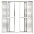 Porta De Alumínio De Correr Balcão 6 Folhas 2,10 X 1,80 Branc