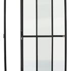 Porta De Alumínio De Correr Com 2 Folhas Preto 210x160 - Esqu