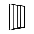 Porta De Alumínio De Correr Lateral 2 Folhas 215x160cm Lucasa