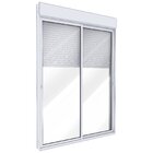 Porta De Alumínio De Correr Lateral 2 Folhas Persiana Integra