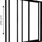Porta De Alumínio De Correr Lateral 3 Folhas Móveis 215cm X 2