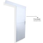 Porta De Alumínio De Correr Sobrepor 215x70cm Laminada Revers