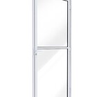 Porta De Alumínio De Giro De Vidro Com Travessa 215x85cm Luca