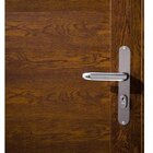 Porta De Alumínio De Giro Lambri 210x80cm Textura De Madeira