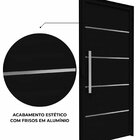 Porta De Alumínio De Giro Lambri 215x95cm Com Friso E Puxador