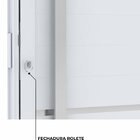 Porta De Alumínio De Giro Lambri 215x95cm Com Friso E Puxador