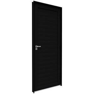 Porta De Alumínio De Giro Lambri Com Maçaneta 215x85 Lucasa