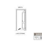 Porta De Alumínio De Giro Lambri Com Puxador De 60 Cm 215x95c