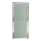 Porta De Alumínio E Vidro 210x80cm Anodizado Brilhante Super
