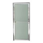 Porta De Alumínio E Vidro 210x80cm Anodizado Brilhante Super
