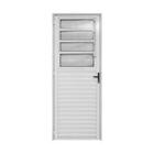 Porta De Alumínio Fit Basculante Branca Maxx Direita 210x80