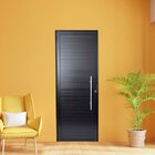 Porta De Aluminio Lambri 210x100cm Com Puxador Linha Premium