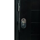 Porta De Aluminio Lambri 210x100cm Com Puxador Linha Premium