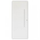 Porta de Alumínio Lambri 210x70cm com Fechadura Rolete e Puxa