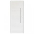 Porta de Alumínio Lambri 210x80cm com Fechadura Rolete e Puxa