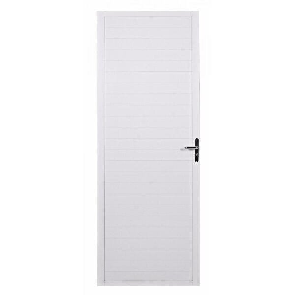 Porta De Alumínio Lambri 210x80cm Integral Glass Astra  Aceti