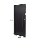 Porta De Alumínio Lambri 210x90cm Batente 4cm Ultra Ramassol