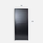 Porta De Aluminio Lambri 210x90cm Linha Premium Lux-esquadria