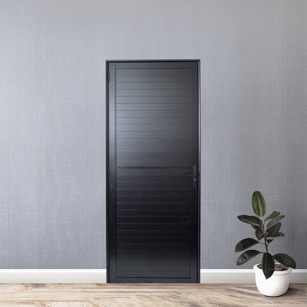 Porta De Aluminio Lambri 210x90cm Linha Premium Lux-esquadria