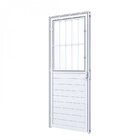 Porta De Alumínio Lambri 215x85cm Com Postico E Vidro Liso Lu