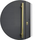 Porta De Aluminio Lambril 210x100cm Com Puxador Super Brimak