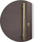 Porta De Aluminio Lambril 210x100cm Com Puxador Super Brimak