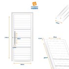 Porta De Aluminio Lambril 210x100cm Com Puxador Super Brimak