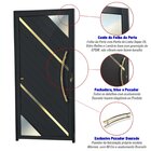 Porta De Aluminio Lambril 210x100cm Com Puxador Super Oasis B