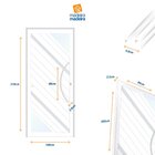 Porta De Aluminio Lambril 210x100cm Com Puxador Super Oasis B