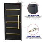Porta De Aluminio Lambril 210x100cm Com Puxador Super Premium