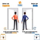 Porta De Aluminio Lambril 210x100cm Com Puxador Super Savana