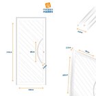 Porta De Aluminio Lambril 210x100cm Com Puxador Super Savana