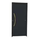 Porta De Aluminio Lambril 210x100cm Com Puxador Super Savana