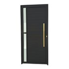 Porta De Aluminio Lambril 210x100cm Com Puxador Super Visione