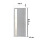 Porta De Alumínio Lambril 210x100cm Com Visor Lado Direito Ha