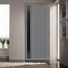 Porta De Alumínio Lambril 210x100cm Com Visor Lado Direito Ha