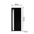 Porta De Alumínio Lambril 210x100cm Com Visor Lado Esquerdo H