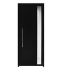 Porta De Alumínio Lambril 210x100cm Visor E Puxador Hale Esqu