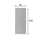 Porta De Alumínio Lambril 210x70cm Lado Direito Hale Esquadri