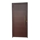 Porta De Aluminio Lambril 210x80cm Com Puxador Super Abertura