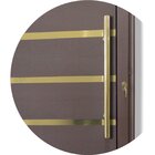 Porta De Aluminio Lambril 210x80cm Frisada Com Puxador Super