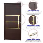 Porta De Aluminio Lambril 210x90cm Com Puxador Super Evolutio